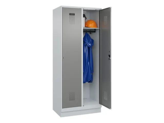 locker,HxBxD 1950x800x500mm,2vak,vak B 400mm,cil.-slot,sokkel