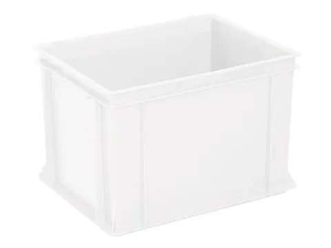 Euronorm Stapelkrat Pe 270x400x300mm 26liter Gesloten Wit