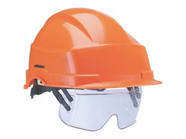 Auboueix Iris 2 veiligheidshelm met geïntegreerde veiligheidsbril, or