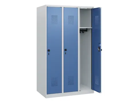 schoollocker,HxBxD 1530x900x500mm,3vak,vak B 300mm,draaigrendel