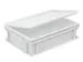 Couvercle À Charnières Pour Bac Norme Europe Lxl 400X300Mm Blanc
