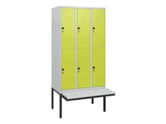 Dubbeldekse dekenkist,HxBxD 1950x900x815mm,3x2vak.,vak B 300mm