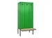 locker met bank,voor scheiding van kleding,HxBxD 2120x900x815mm,3vak