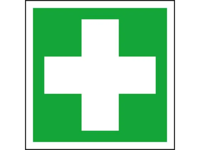 EHBO-bord,EHBO,sticker,folie,lang nalichtend,HxB 150x150mm