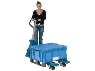 Euronorm Stapelkrat Pp 238x800x600mm 80l Dubbele Bodem Sledepoten - 3