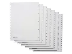 Tabbladen Quantore A4 23-Gaats 1-5 Genummerd Wit Pp