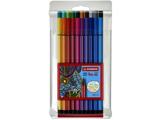 Viltstift STABILO Pen 68/20 medium assorti etui à 20 stuks - 2