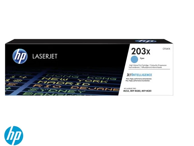 Tonercartridge HP CF541X 203X blauw HC