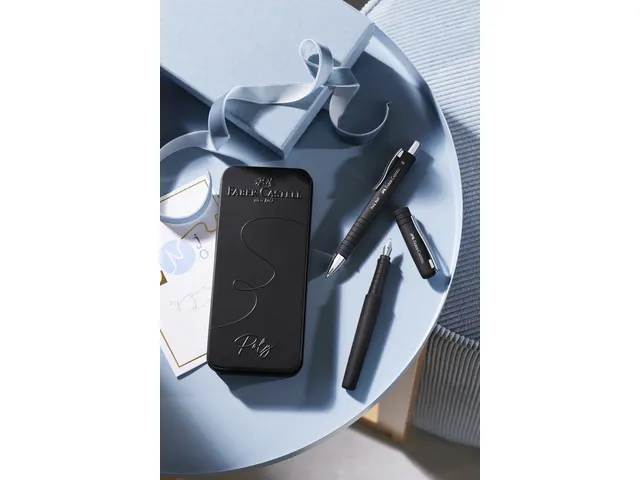 Balpen en Vulpen Faber-Castell Poly Pen in giftbox black