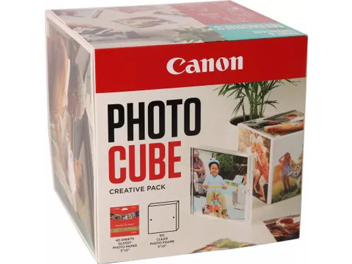 Canon Photo Cube Frame + PP-201 Photo Paper Plus Glossy Blauw 13x13cm