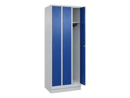 locker,HxBxD 1950x750x500mm,3vak,vak B 250mm,cil.-slot,sokkel