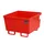 Opvangbak 1x 200l Opvangvol. 229l Rood 545x 800x 800mm Open