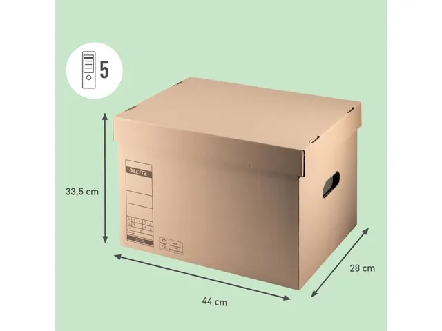 Transportdoos Leitz Premium 335x280x440mm bruin