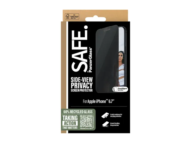 PanzerGlass SAFE. by Privacy Screen Protector iPhone 16 Pro Max | U