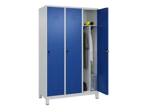locker voor scheiding van kleding,HxBxD 1950x1200x500mm,3vak