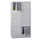 lockerkast,HxBxD 1518x800x500mm,2x4vakken,RAL7035,front RAL6011