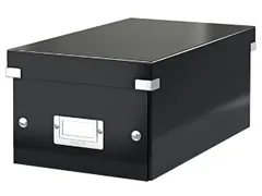 Dvd-box Leitz Click & Store 206x147x352mm Zwart 84% gerecycled karton