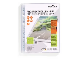 Geperforeerde hoes premium A4 rPP 40 stuks - 1
