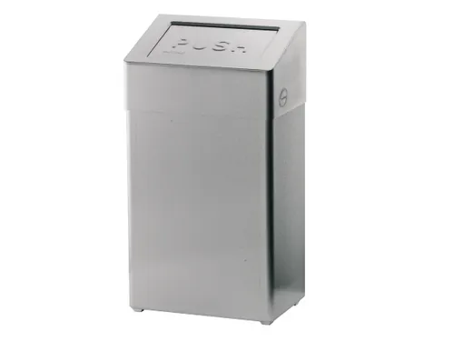 Santral S1417450 classic afvalbak 18 Liter met zelfsluitende klep RVS