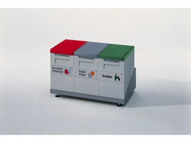 OUTLET Afvalbak Afvalverzamelaar 15 Liter 355x200x300mm Lichtgrijs/Gri