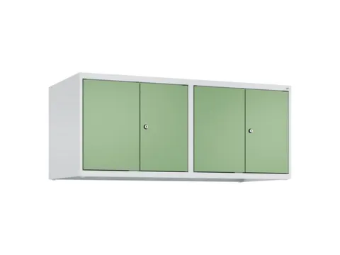 opzetkast,v. locker,4vak.,vak B 300mm,HxBxD 500x1200x500mm,vleugeldeur