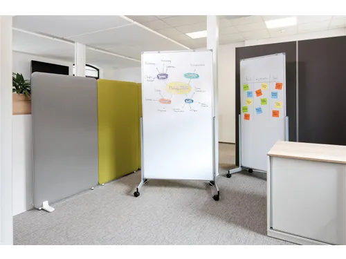 Verrijdbaar Whitebord 75x180cm MAULpro Easy2move