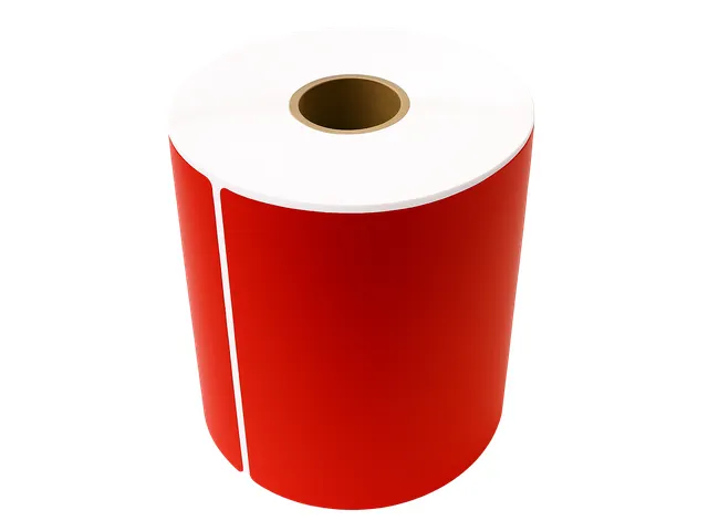 Gekleurde verzendlabels op rol 102x152mm Rood 2800 etiketten