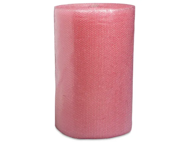 Luchtkussenfolie Roze 50µm 1000mmx100m Polyethyleen Antistatisch