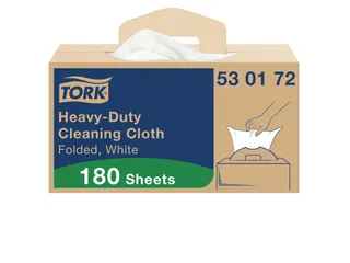 Reinigingsdoek Tork 530172 Heavy-Duty W7 Handybox 180 doeken wit 53017 - 1