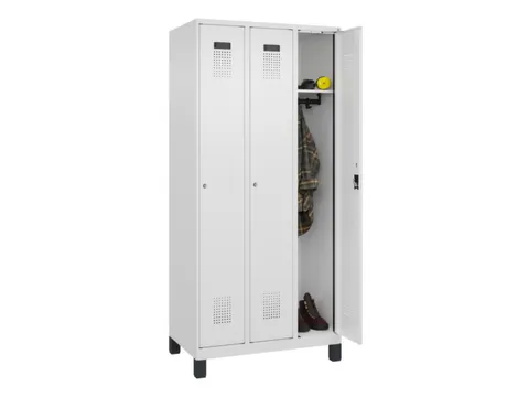 locker,HxBxD 1950x900x500mm,3vak,vak B 300mm,cil.-slot,voeten