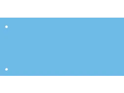 Scheidingsstrook Qbasic 240x105mm 50 stuks blauw
