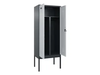 PBM-locker,HxBxD 2120x800x500mm,2vak,vak B 400mm,draaigrendel - 1
