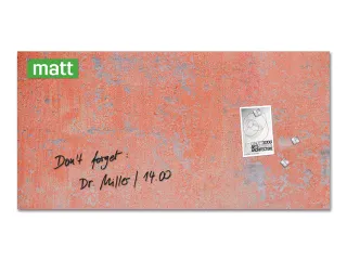 Glas Magneetbord Sigel Artverum Red Wall mat. 91x46cm - 8