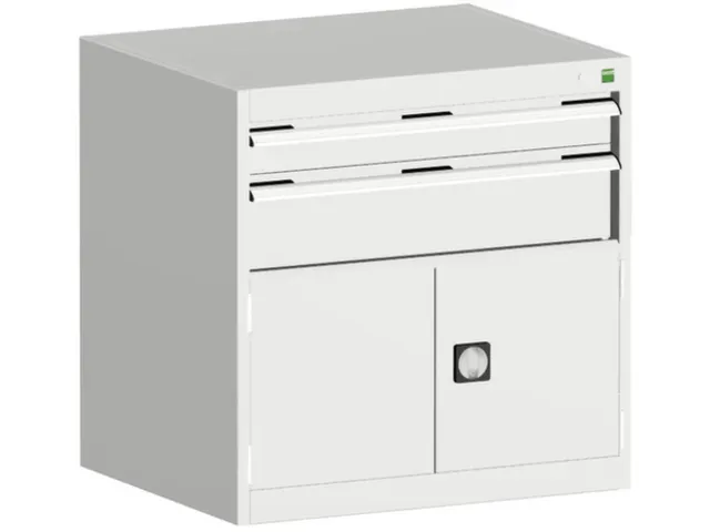 ladekast HxBxD 800x800x650mm 2laden RAL7035