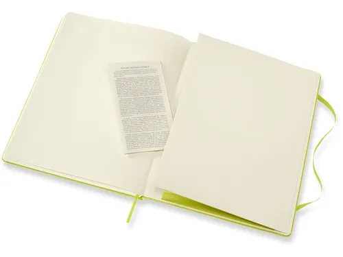 Notitieboek Moleskine XL 190x250mm lijn hard cover lemon green