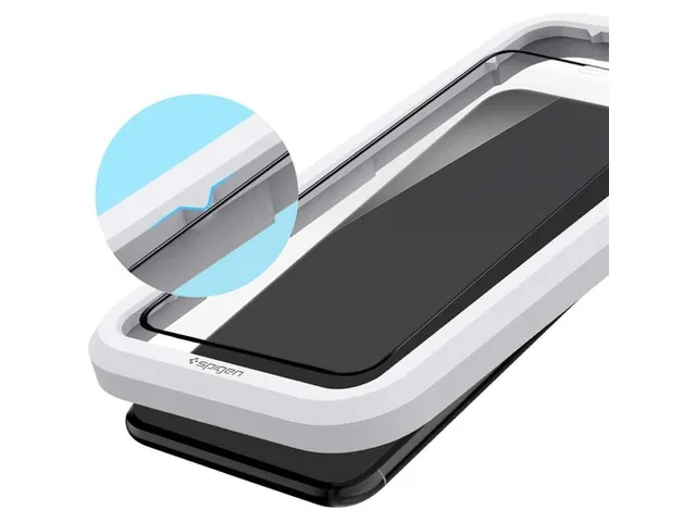 Spigen AGL00114 Schermbescherming iPhone 11 Pro AlignMaster zwart