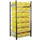 Bakkenstelling 2000x1000x600mm 21bakken PE geel vakl. 125kg eenzijdig