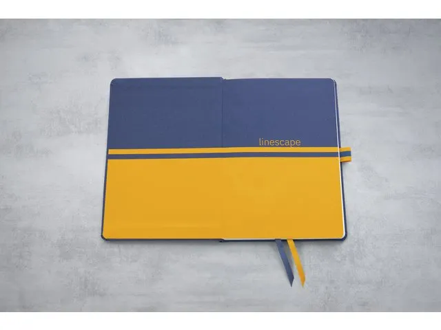 Weekagenda Linescape A5 2027 (EN) blauw Hardcover verticale indeling