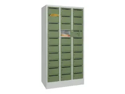 Postsorteerkast 1850x930x500mm 3x10 Vakken Ral7035 Front Ral6011