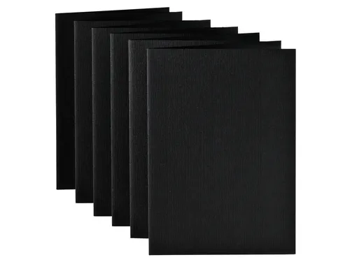 Correspondentiekaart Papicolor dubbel 105x148mm ravenzwart pak à 6 st