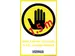 Sticker Waarschuwing Houd 1,5 Meter Afstand A5 Nederlands