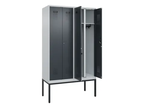 locker voor scheiding van kleding,HxBxD 2120x1200x500mm,4vak
