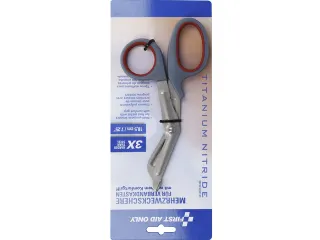 Softgrip schaar 180mm First Aid Only grijs/rood - 3