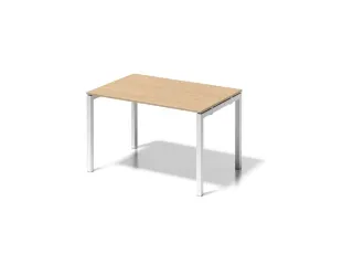 bureau HxBxD 740x1200x800mm blad esdoorn 4-voeten verkeerswit - 1