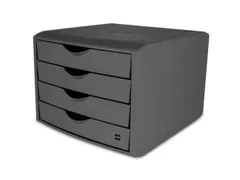 ladeblok,4xDIN A4,HxBxD 215x265x332mm,kunststof,lichtgrijs