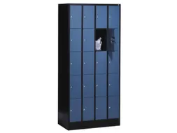 lockerkast 1950x900x480mm 4x5 vakken romp RAL7016 front RAL7016 sokkel