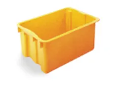 Draaistapelbak Pp 250x600x400mm 45l Geel