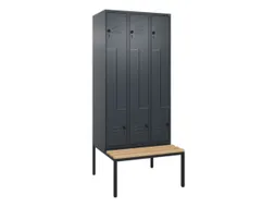 Z-garderobekast,HxBxD 2120x900x815mm,6vak,vak B 300mm,draaigrendel