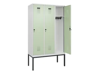 locker,HxBxD 2120x1200x500mm,3vak,vak B 400mm,draaigrendel - 1