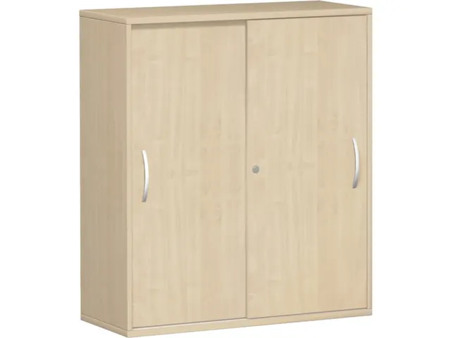 Schuifdeurkast 1150x1000x430mm Romp Lichtgrijs Decor Front Beuken